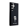 Karl Lagerfeld Silicone Ikonik Metal Pin - Etui Samsung Galaxy S24 Ultra (czarny) (KLHCS24LSMHKNPK)