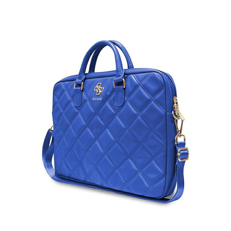 Guess Quilted 4G Computer Bag - Torba na notebooka 15" / 16" (niebieski) (GUCB15ZPSQSSGB)
