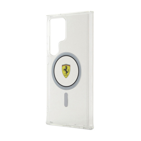 Ferrari IML Transp Inner Circle Line MagSafe - Etui Samsung Galaxy S24 Ultra (przezroczysty) (FEHMS24LU3CLK)