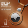 Crong Leather Case with Key Ring – Skórzane etui ochronne brelok do Apple AirTag (brązowy) (CRG-ATL-BRW)