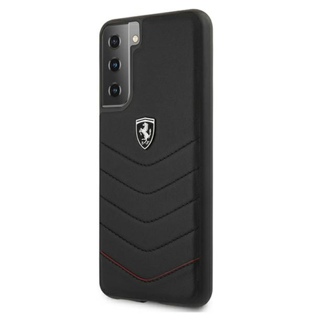 Ferrari Off Track Quilted - Etui Samsung Galaxy S21 (black) (FEHQUHCS21SBK)