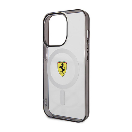 Ferrari Outline Magsafe - Etui iPhone 14 Pro (Przezroczysty) (FEHMP14LURKT)