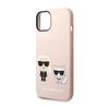 Karl Lagerfeld Liquid Silicone Karl & Choupette MagSafe - Etui iPhone 14 Plus (różowy) (KLHMP14MSSKCI)