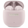 Guess Printed Classic Logo - Słuchawki Bluetooth TWS + etui ładujące (różowy) (GUTWSJ14ESGP)