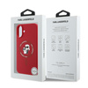 Karl Lagerfeld Silicone Karl & Choupette Ring MagSafe - Etui iPhone 16 Plus (czerwony) (KLHMP16MSCMKCRHR)