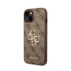 Guess 4G Big Metal Logo - Etui iPhone 15 / 14 / 13 (brązowy) (GUHCP15S4GMGBR)