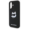 Karl Lagerfeld Silicone Choupette Head Print MagSafe - Etui iPhone 16 (czarny) (KLHMP16SSCHPPLK)