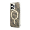 Guess 4G MagSafe - Etui iPhone 13 Pro (Brązowy) (GUHMP13LH4STW)