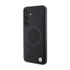 BMW Leather Half Textured & Circle MagSafe - Etui Samsung Galaxy S24 (czarny) (BMHMS24S23RTPK)