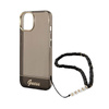 Guess Translucent Pearl Strap - Etui iPhone 14 (czarny) (GUHCP14SHGCOHK)