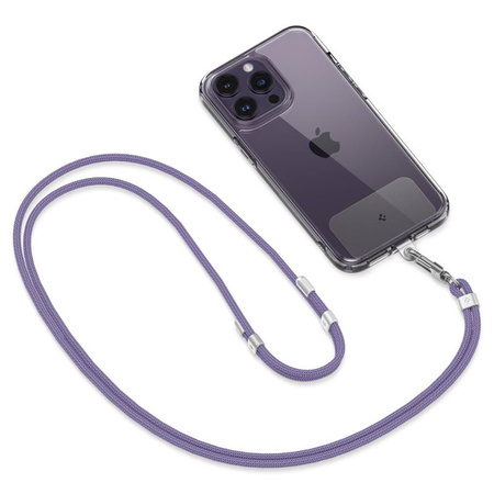 Spigen Universal Strap Set Crossbody & Wrist - Pasek do telefonu na ramię + na nadgarstek (Deep Purple) (AFA08363)