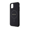 Guess Saffiano MagSafe - Etui iPhone 11 (czarny) (GUHMN61PSAHMCK)