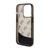 Guess Liquid Glitter Transculent 4G - Etui iPhone 14 Pro (Czarny) (GUHCP14LLC4PSGK)