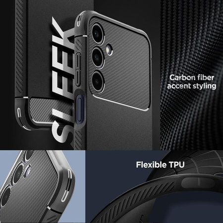 Spigen Rugged Armor - Etui do Samsung Galaxy A25 5G (Czarny) (ACS06831)