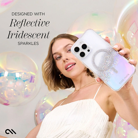 Case-Mate Karat MagSafe - Etui iPhone 16 Pro (Holographic Soap Bubble) (CM054716)