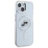 Karl Lagerfeld IML Metal Karl & Choupette Head MagSafe - Etui iPhone 15 (biały) (KLHMP15SHLSKCH)