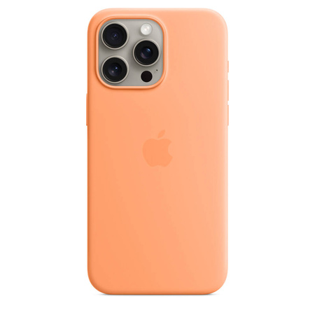 Apple Silikonowe etui z MagSafe do iPhone’a 15 Pro Max - pomarańczowy sorbet (MT1W3ZM/A)