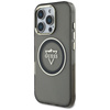 Guess IML Metal Mountain Logo MagSafe - Etui do iPhone 16 Pro Max (czarny) (GUHMP16XHFGTMSLSK)