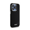 DKNY Liquid Silicone Small Metal Logo MagSafe - Etui iPhone 15 Pro (czarny) (DKHMP15LSMCHLK)