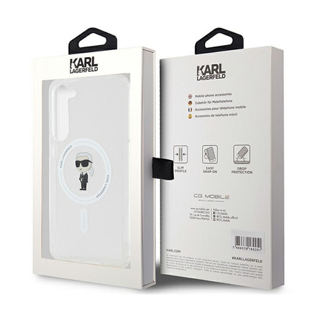 Karl Lagerfeld IML Ikonik MagSafe - Etui Samsung Galaxy S23+ (przezroczysty) (KLHMS23MHFCKNOT)