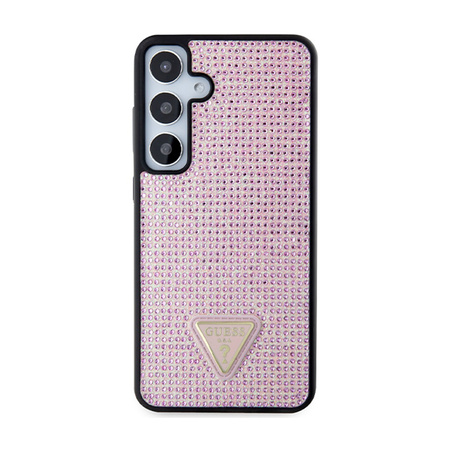 Guess Rhinestone Triangle - Etui Samsung Galaxy S24+ (różowy) (GUHCS24MHDGPPP)