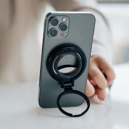 STM MagLoop - Uchwyt MagSafe na palec z funkcją podstawki + otwieracz (szary) (STM-936-327Y-02)