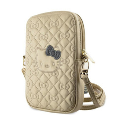 Hello Kitty Quilted Bows Strap - Torebka crossbody na telefon (złoty) (HKPBPEKHBPD)