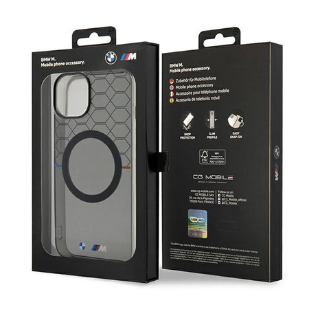 BMW Pattern MagSafe - Etui iPhone 14 (Szary) (BMHMP14SHGPK)