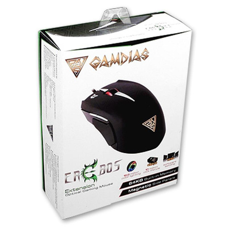 Gamdias Erebos Optical - Mysz dla graczy z wymiennymi panelami (3500 DPI) (GMS7500)