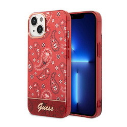 Guess Bandana Paisley - Etui iPhone 14 Plus (czerwony) (GUHCP14MHGBNHR)