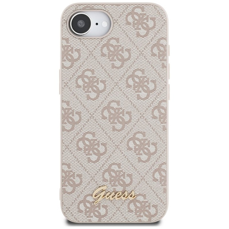 Guess 4G Script Logo MagSafe - Etui do iPhone 16e (różowy) (GUHMPSE4HG4SHP)