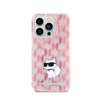 Karl Lagerfeld Monogram Choupette - Etui iPhone 15 Pro Max (różowy) (KLHCP15XHNCMKLP)