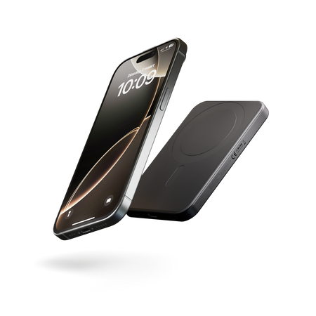 ZENS Slim Qi2 Aluminium Powerbank - magnetyczny powerbank 5000 mAh kompatybilny z MagSafe i Qi2 (black) (ZEPP05B/00)