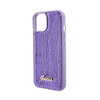 Guess Sequin Script Metal - Etui iPhone 15 (fioletowy) (GUHCP15SPSFDGSU)