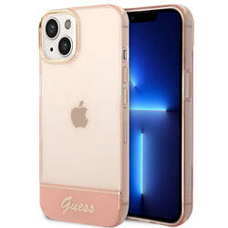 Guess Translucent - Etui iPhone 14 Plus (różowy) (GUHCP14MHGCOP)