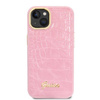 Guess Croco Collection - Etui iPhone 14 Plus (różowy) (GUHCP14MHGCRHP)