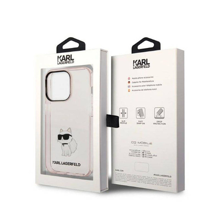 Karl Lagerfeld IML NFT Choupette - Etui iPhone 14 Pro (różowy) (KLHCP14LHNCHTCP)