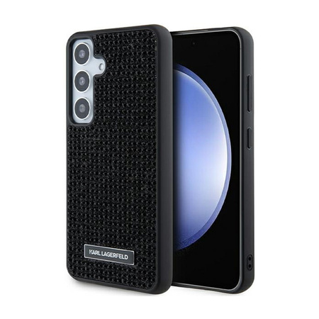 Karl Lagerfeld Rhinestone Metal Logo - Etui Samsung Galaxy S24+ (czarny) (KLHCS24MHDSPRK)