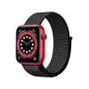 Crong Nylon Reflex - Pasek sportowy do Apple Watch 44/45/46/49 mm (czarny) (CRG-44RFB-BLK)