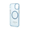 Guess Gold Outline Translucent MagSafe - Etui iPhone 13 (niebieski) (GUHMP13MHTCMB)