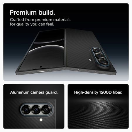 Spigen Airskin Aramid - Etui do Samsung Galaxy Z Fold 7 (Black) (ACS09555)