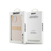 DKNY Leather Mono Stripe & Metal Logo - Etui iPhone 15 / 14 / 13 (różowy) (DKHCP15SPRTHSLP)