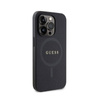 Guess Saffiano MagSafe - Etui iPhone 15 Pro (czarny) (GUHMP15LPSAHMCK)