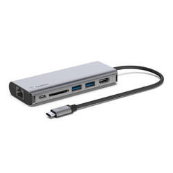Belkin hub USB-C 6-1 Multiport Adapter - szary (AVC008btSGY)