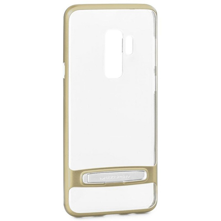 Mercury Dream Bumper - Etui Samsung Galaxy S9+ z metalową podstawką (złoty) (7639)