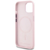 Karl Lagerfeld Silicone Shadow Metal Initial MagSafe - Etui do iPhone 15 (różowy) (KLHMP15SSCMKMPCP)