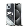 DKNY Liquid Glitter Big Logo - Etui iPhone 15 Plus / 14 Plus (czarny) (DKHCP15MLBNAEK)