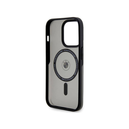 BMW Signature MagSafe - Etui iPhone 14 Pro (czarny) (BMHMP14LDSLK)