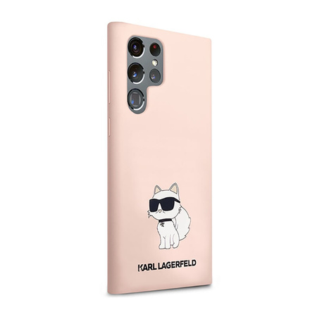 Karl Lagerfeld Silicone NFT Choupette - Etui Samsung Galaxy S23 Ultra (różowy) (KLHCS23LSNCHBCP)