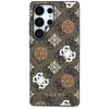 Guess 4G Printed Colored Peony Pattern MagSafe - Etui do Samsung Galaxy S25 Ultra (brązowy) (GUHMS25LP4PWPW)